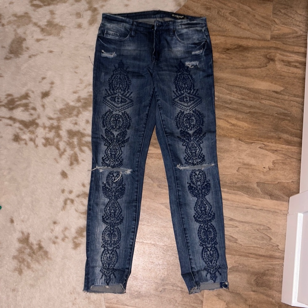 Embroidered Jeans